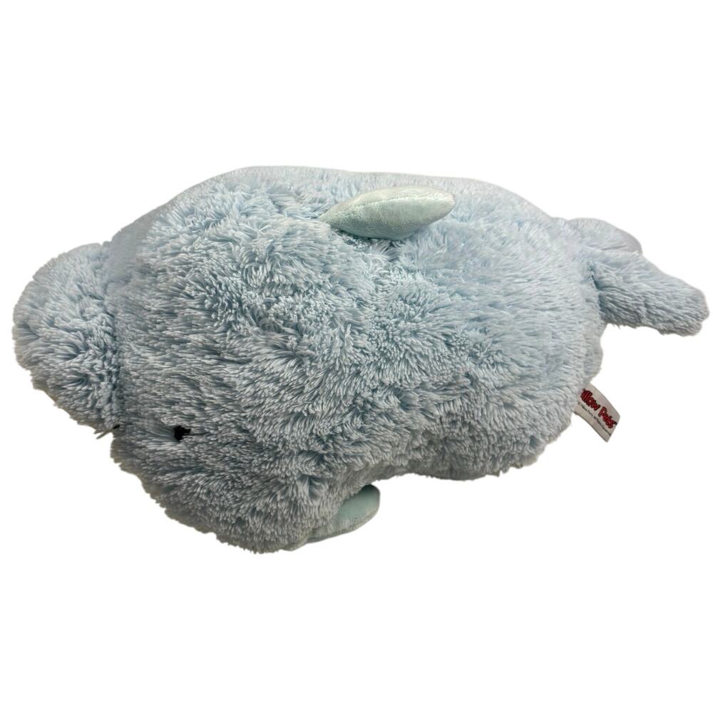 Pillow Pets Squeaky Dolphin Plush Large Blue Stuffed Animal Toy Rare 2009
